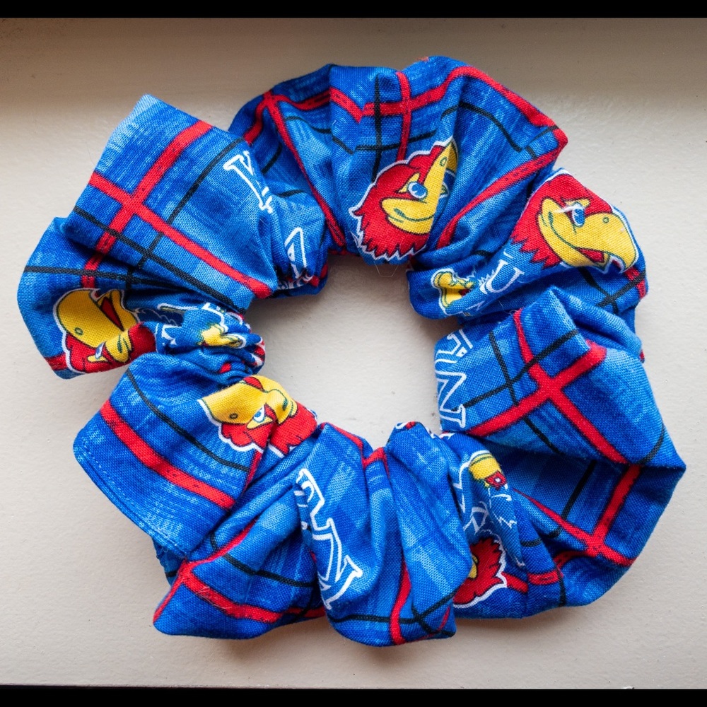 KU JayHawks Jumbo Scrunchie